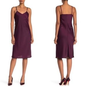 Sam Edelman Solid Spaghetti Strap Midi Slip Dress